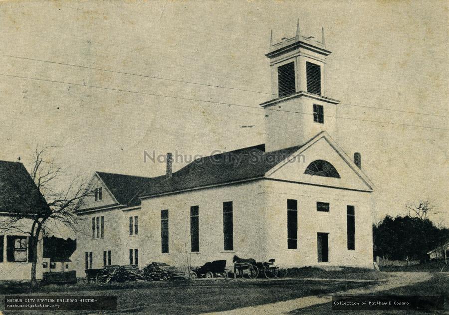 Postcard: First Baptist Church, Hudson Center, N.H.